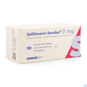 Solifenacin sandoz  5mg comp pell  90 x  5mg