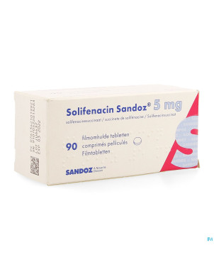 Solifenacin sandoz  5mg comp pell  90 x  5mg