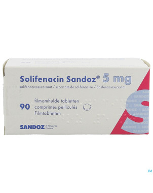 Solifenacin sandoz  5mg comp pell  90 x  5mg