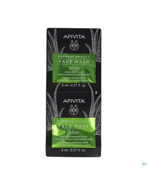 Apivita exp.beauty facemask aloe moist&refr. 2x8ml