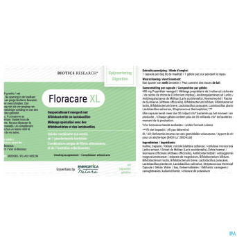 Floracare xl caps 60    nf