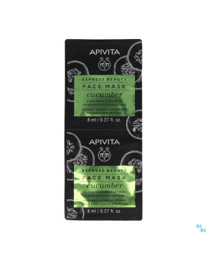 Apivita exp.beauty facemask cucum.int. moist 2x8ml