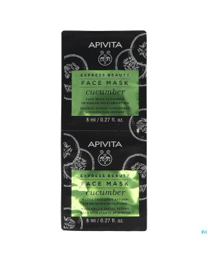 Apivita exp.beauty facemask cucum.int. moist 2x8ml