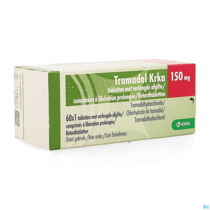 Tramadol krka 150mg lib.prolongee comp  60 x 150mg