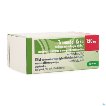 Tramadol krka 150mg lib.prolongee comp 100 x 150mg