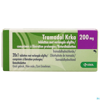 Tramadol krka 200mg lib.prolongee comp  20 x 200mg