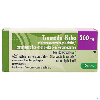 Tramadol krka 200mg lib.prolongee comp  60 x 200mg