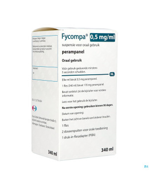 Fycompa 0,5mg/ml susp buvable fl 340ml