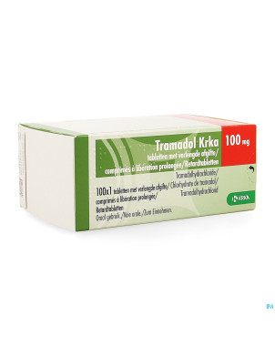 Tramadol krka 100mg lib.prolongee comp 100 x 100mg