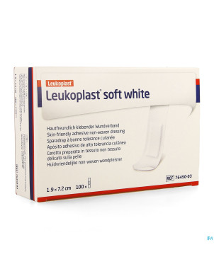 Leukoplast soft white 19x72mm   100