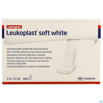 Leukoplast soft white 19x72mm   100