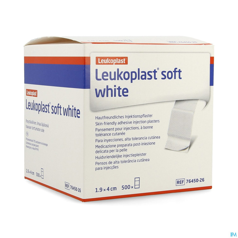 Leukoplast soft white inj. 19x40mm    500