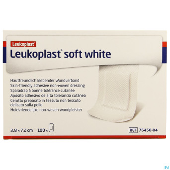 Leukoplast soft white 38x72mm   100