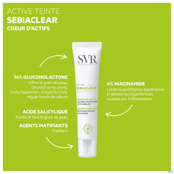 Svr sebiaclear active teintee 40ml