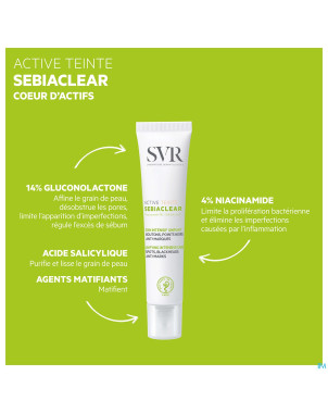Svr sebiaclear active teintee 40ml