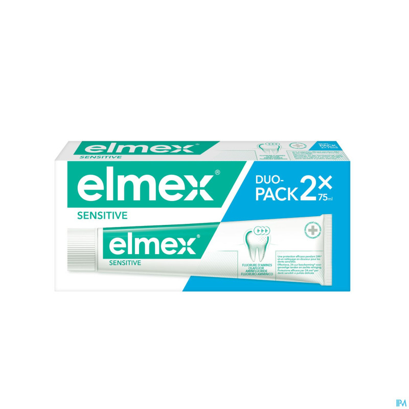 Elmex sensitive dentifrice duo    tube 2x75ml