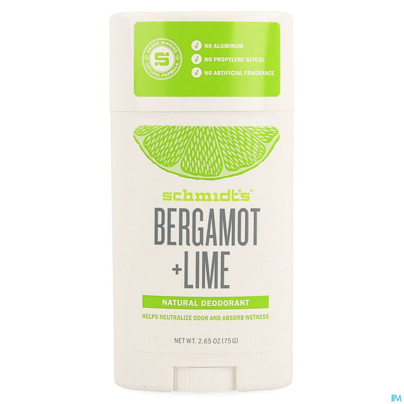 Schmidt's stick bergamot & lime 75g