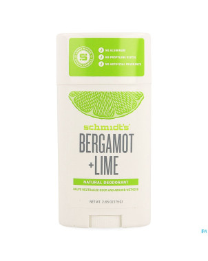 Schmidt's stick bergamot & lime 75g