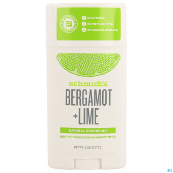 Schmidt's stick bergamot & lime 75g