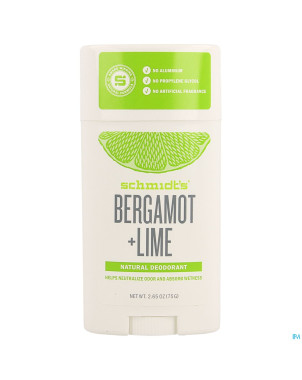 Schmidt's stick bergamot & lime 75g