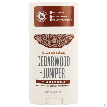 Schmidt's stick cedarwood & juniper 75g