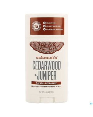 Schmidt's stick cedarwood & juniper 75g