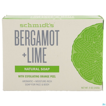 Schmidt's savon bergamot & lime 142g