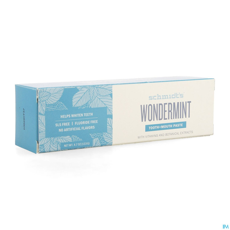 Schmidt's dentifrice wondermint 133g