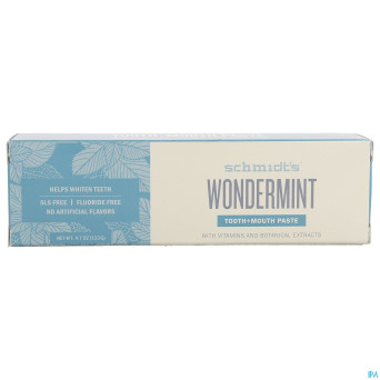 Schmidt's dentifrice wondermint 133g