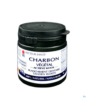 Vecteur sante charbon blanchiment dentaire pdr 30g