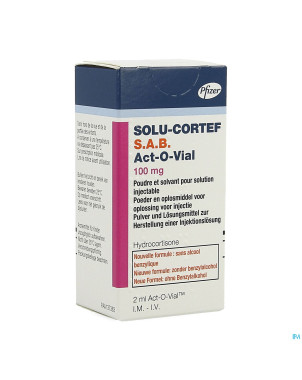 Solu-cortef sab actovial 100mg pdr+solv sol inj 1