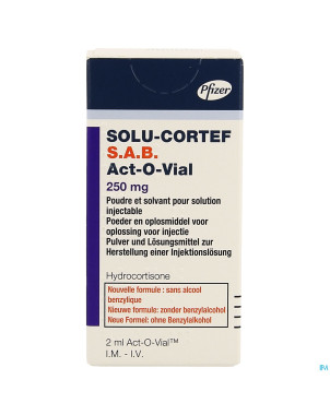 Solu-cortef sab actovial 250mg pdr+solv sol inj 1