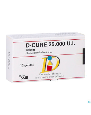 D-cure 25000ui gelules 12