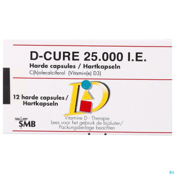 D-cure 25000ui gelules 12