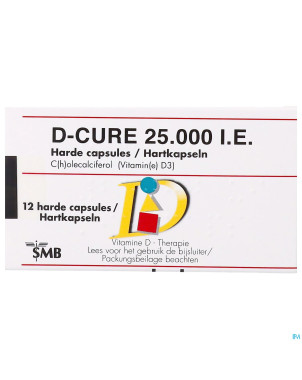 D-cure 25000ui gelules 12