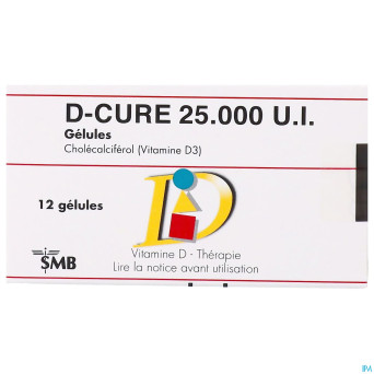 D-cure 25000ui gelules 12