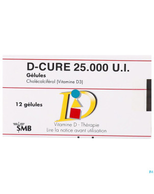 D-cure 25000ui gelules 12