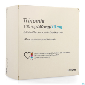 Trinomia 100mg/40mg/10,0mg caps dur  98