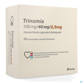 Trinomia 100mg/40mg/ 2,5mg caps dur  98