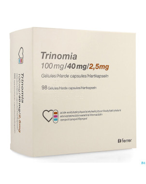 Trinomia 100mg/40mg/ 2,5mg caps dur  98