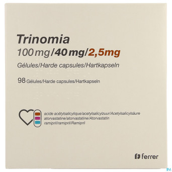 Trinomia 100mg/40mg/ 2,5mg caps dur  98