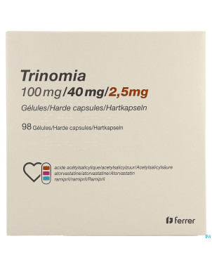 Trinomia 100mg/40mg/ 2,5mg caps dur  98