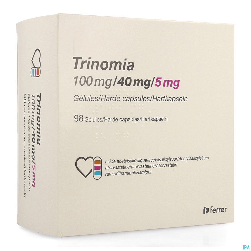 Trinomia 100mg/40mg/ 5,0mg caps dur  98