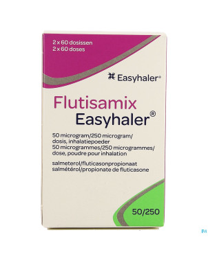 Flutisamix easyhaler 50mcg/250mcg doses 2 x 60