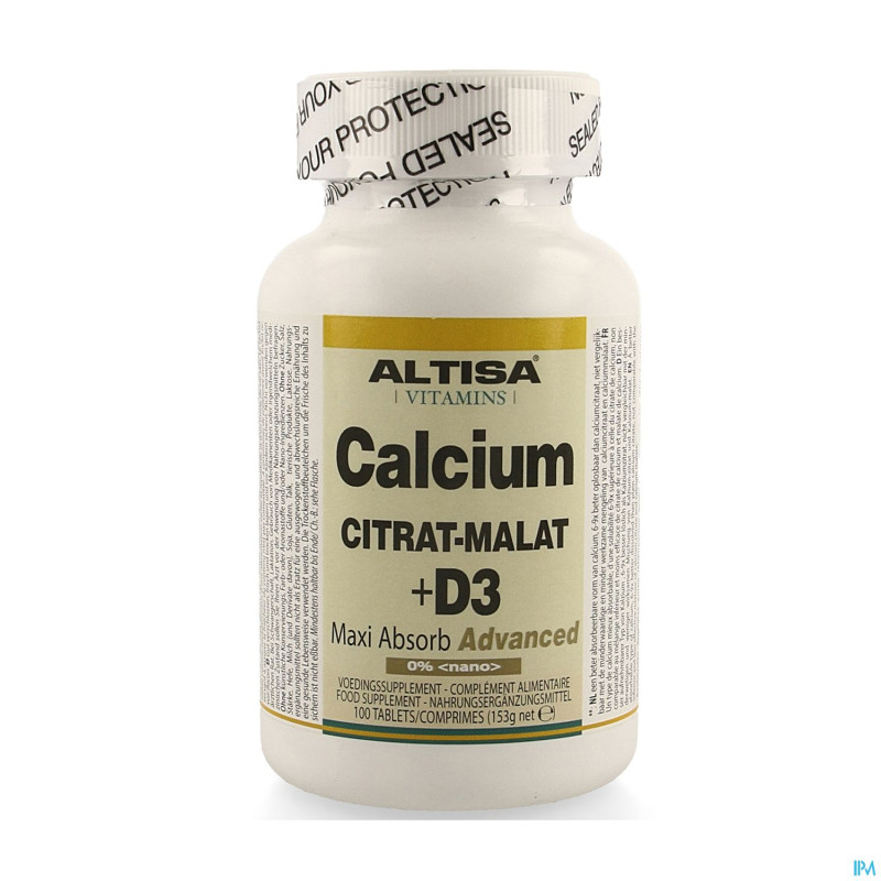 Altisa calcium citrate-malate + d3    comp 100