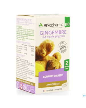 Arkogelules gingembre bio    caps  40