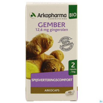 Arkogelules gingembre bio    caps  40