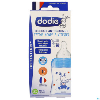Dodie biberon initiation+ bateau bleu    150ml