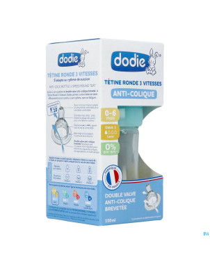 Dodie biberon initiation+ transp.valent.lag. 150ml