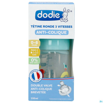 Dodie biberon initiation+ transp.valent.lag. 150ml
